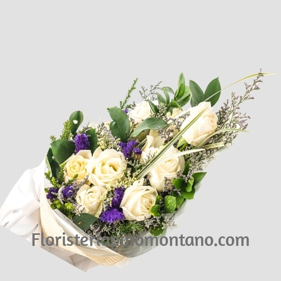 Ramo Funerario Rosas Blancas