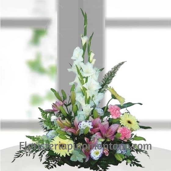 Centro de Flores Blancas